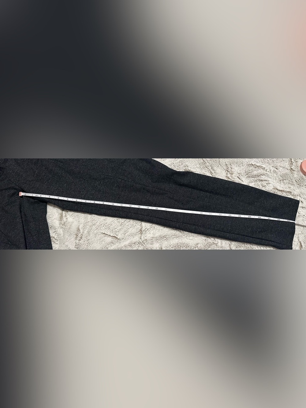 Hilary Radley Narrow Leg Stretch Slim Ponte Pants- Heather Charcoal - Picture 7 of 12